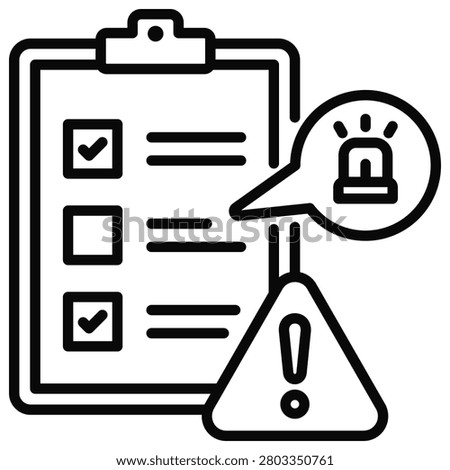 Incident Tracking Icon vector Illustration For Design.