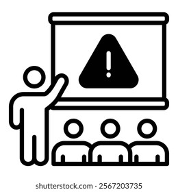 Incident Training Icon Element For Design