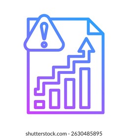 Incident Trends Icon Element For Design