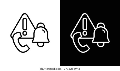 Versión de dos tonos en fondo blanco y negro