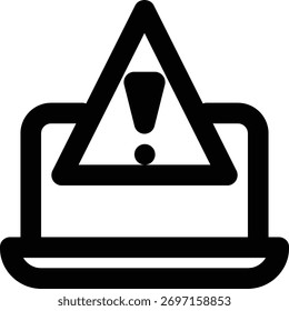 Icono de incidente, advertencia y contorno de error