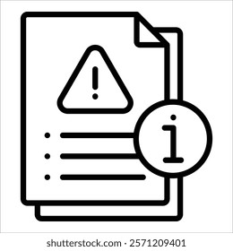 Incident_Information Icon Element For Design