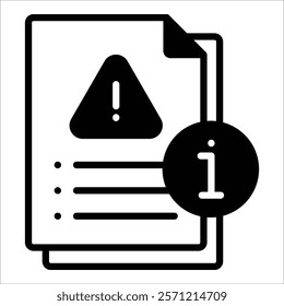 Incident_Information Icon Element For Design