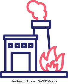 Incineration Icon Color Vector Illustration