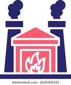 Incineration Icon Fill Vector Illustration