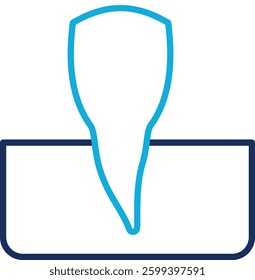 Incisor Icon Element For Design