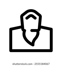 incisor icon. vector line icon for your website, mobile, presentation, and logo design.