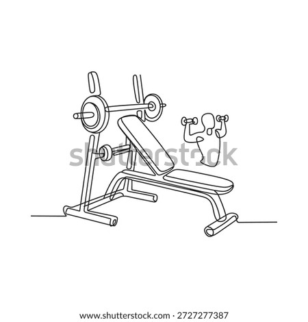 Incline bench press machine at the gym