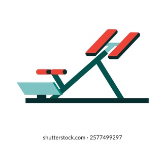 Incline bench press machine for strength and resistance training