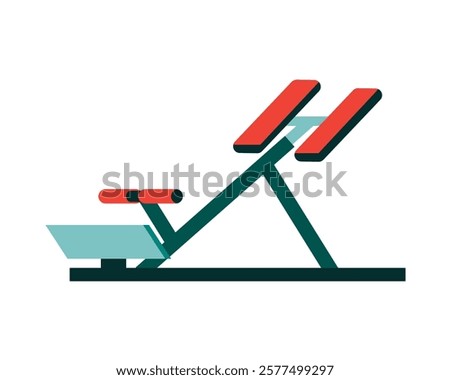 Incline bench press machine for strength and resistance training