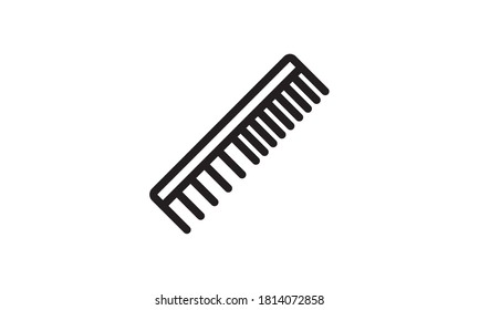 Inclined comb outline icon. Elements of Beauty and Cosmetics illustration icon. Signs and symbols can be used for web, logo, mobile app, UI, UX on white background