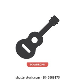 Inclined Guitar vector icon 