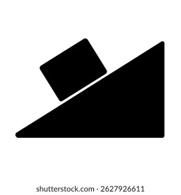 Inclined Plane with Block – Representation of Physics, Forces, and Mechanical Concepts