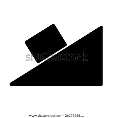 Inclined Plane with Block – Representation of Physics, Forces, and Mechanical Concepts