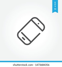 Inclined smartphone vector icon, simple sign for web site and mobile app.