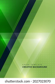 Inklusive Streifen und Linien. Transparente, sich überlappende Dreiecke. Vorlage für Geschäftspräsentationen, App-Cover und Website-Designs. Vektorgrafik