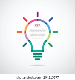 the included bulb with color beams