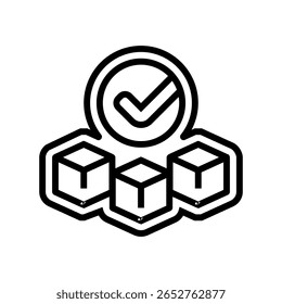 inclui acessórios ícone de linha vetor. inclui acessórios sinal. isolado contorno símbolo ilustração preta