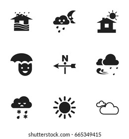 Includes Symbols Such As Frosty, Tempest, Crescent Overcast And More. Can Be Used For Web, Mobile, UI And Infographic Design.