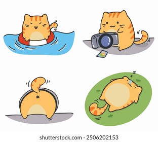 Einschließlich Aktivitäten einer Katze namens "Som"