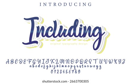 Pincel con estilo pintado con letras mayúsculas del Vector, alfabeto, tipografía