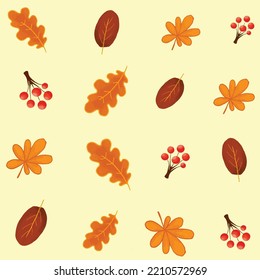 
including various leaves in autumn