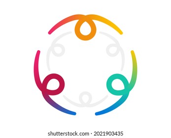 Inclusion and diversity culture equity logo. Group of persons with gender equality icon. Inclusion infographic. Disability rights. Culture team group. Social equity and gender equality logo. Vector