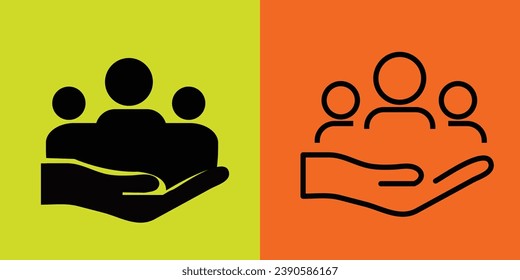 Icono de inclusión y diversidad para fondo 
