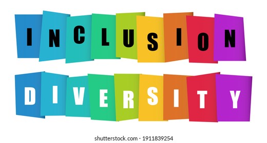 Inclusion and diversity infographic vector set	