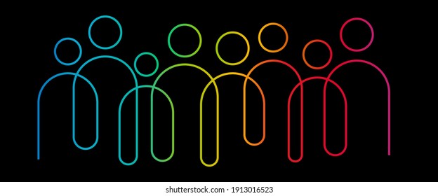Inclusion and diversity infographic vector set, people vector logo for website 