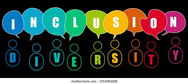 Inclusion and diversity infographic vector set, people vector