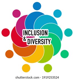 Inclusion And Diversity Infographic Vector Set, People Vector Logo For Website	

