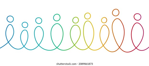 Inclusion And Diversity Infographic Vector Set, People Vector Logo For Website	
