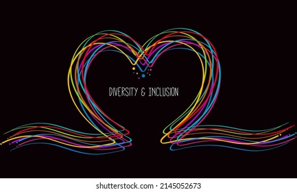 Inclusion and diversity infographic vector set, social and cultural inclusion diversity