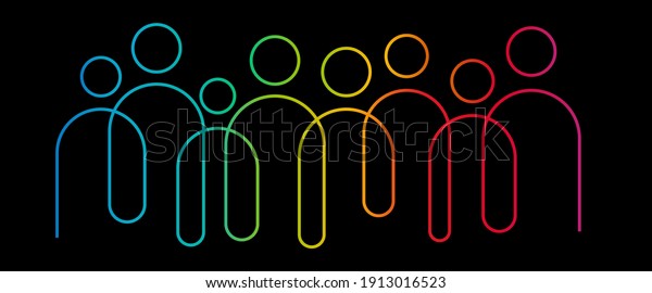 Inclusion and diversity infographic vector set,\
people vector logo for website\
