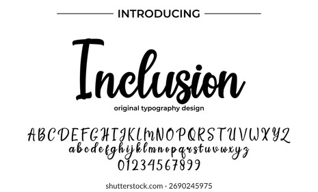 Inclusion - Elegant Script Font for Smooth Handwritten Design and Creative Typography