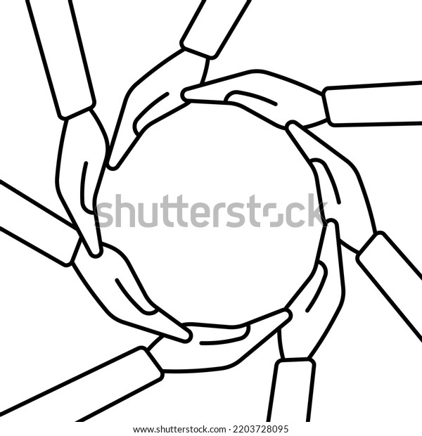 Inclusion Equality Diversity Icon Hands Form Stock Vector (Royalty Free ...