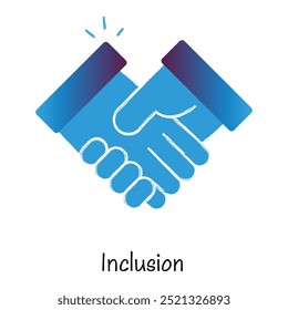 Inclusion Icon Design. Representing Diversity.Unity.Acceptance.Cooperation. EPS icon.