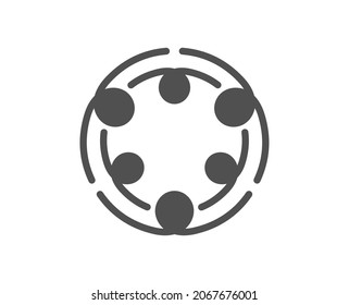 Inclusion icon. Equity culture sign. Gender diversity symbol. Classic flat style. Quality design element. Simple inclusion icon. Vector