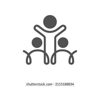 Inclusion Icon. Equity Culture Sign. Gender Diversity Symbol. Classic Flat Style. Quality Design Element. Simple Inclusion Icon. Vector