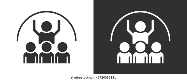 Conjunto De Iconos De Inclusión Colección De Vector Aislada En Blanco Y Negro