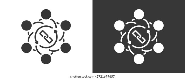 Conjunto De Iconos De Inclusión Colección De Vector Aislada En Blanco Y Negro