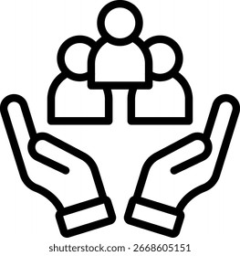 Einschlusslinien-Symbol, Vektordesign