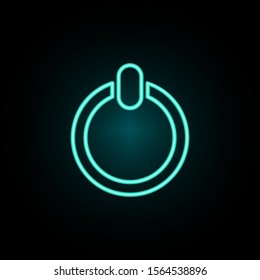 Inclusion mark neon icon. Simple thin line, outline vector of web icons for ui and ux, website or mobile application