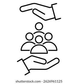Inclusion Social Equity Icon. Help or support Employee. Gender Equality Symbol.