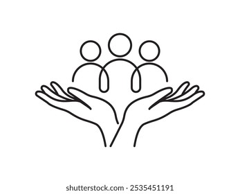 Fondo aislado de diseño de Vector de icono de equidad social de inclusión