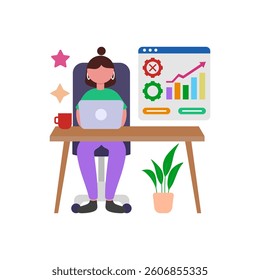 Inclusive Diversity Metrics Tracking System Vector Illustration