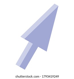 Einschließlich Bildungs pc-Cursor-Symbol. Isometric of Inclusive Education PC Cursor Vektorsymbol für Webdesign einzeln auf weißem Hintergrund