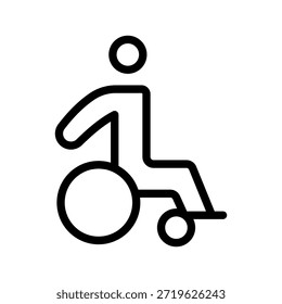 Inklusives Handicap-Symbolset für Barrierefreiheit, Behindertenbetreuung und Design öffentlicher Dienste
