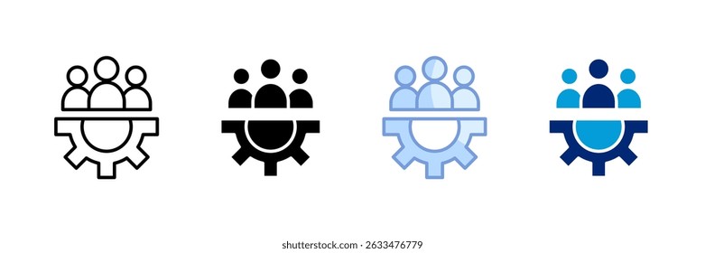 Ícone Inclusivo Definir Coleção de Vários Estilos